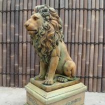 Large Lion on Pedestal